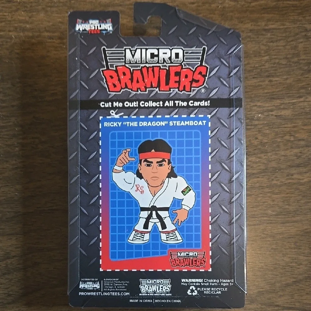 Micro Brawlers Ricky 'The Dragon' Steamboat Figure, New - Picture 2 of 6